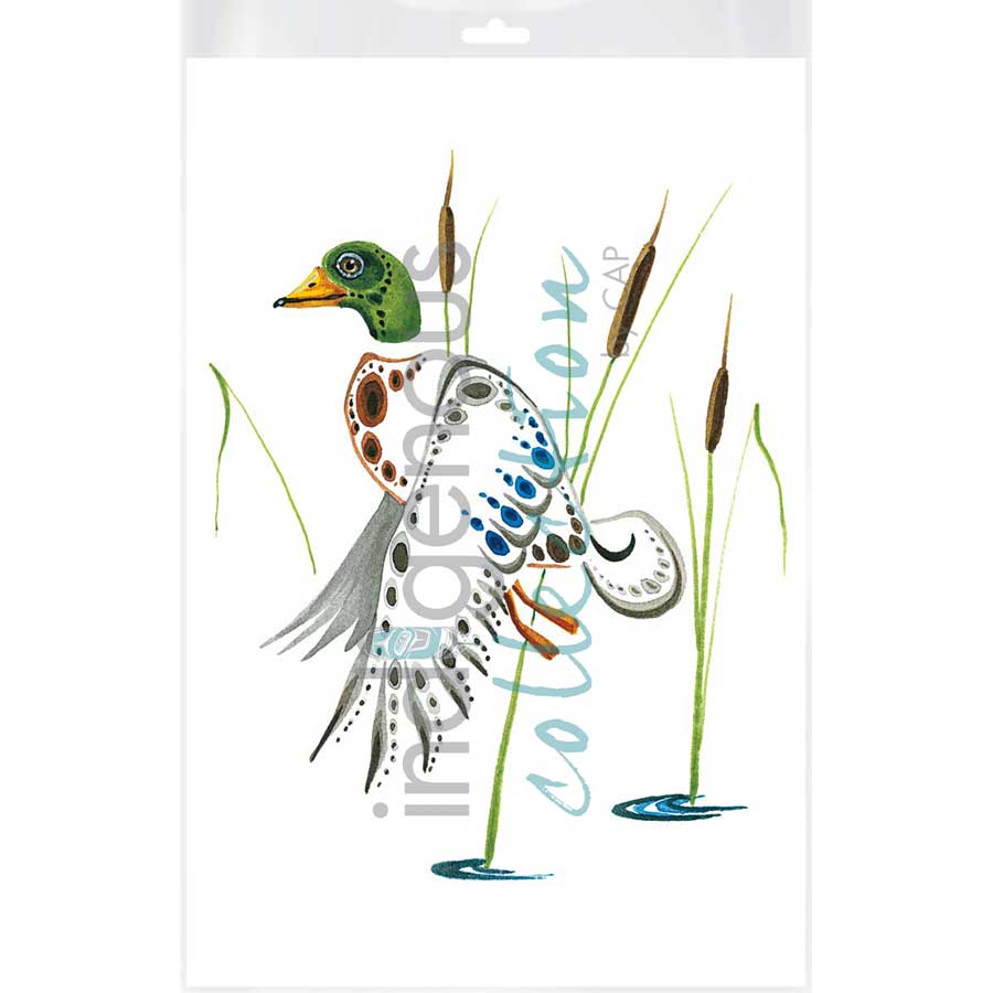 Mallard  by artist Ray Baptiste - Ojibway. Indigenous Collection