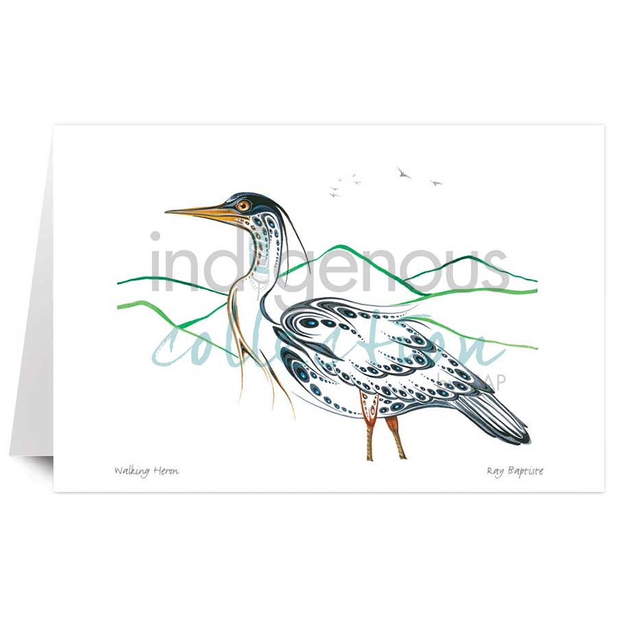 Walking Heron by artist Ray Baptiste