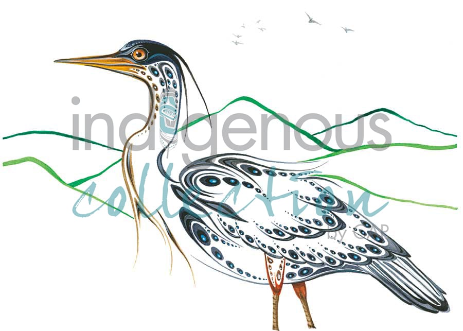 Walking Heron by artist Ray Baptiste