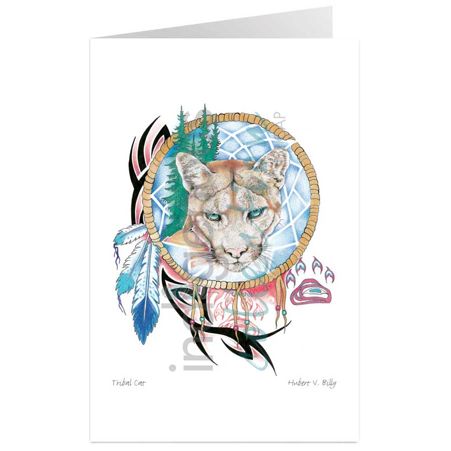 Tribal Cat by artist Hubert V. Billy