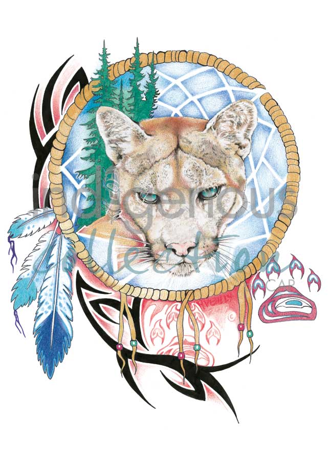 Tribal Cat by artist Hubert V. Billy