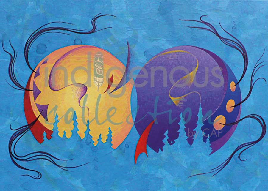 Full Moon East/West by artist Kirk Brant