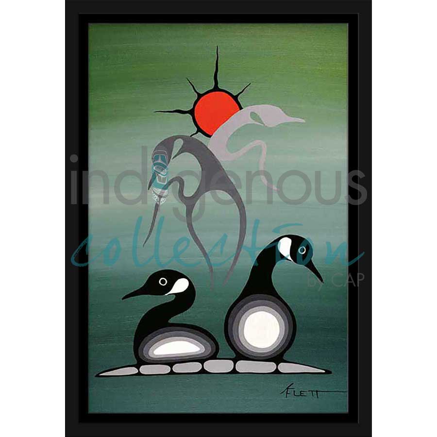 Going Home by artist Kurt Flett - Oji-Cree. Indigenous Collection