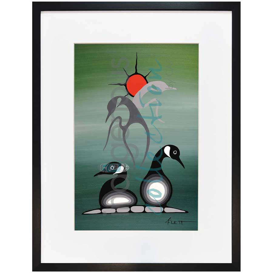 Going Home by artist Kurt Flett - Oji-Cree. Indigenous Collection