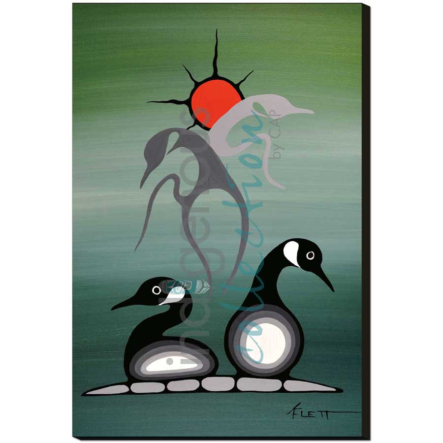 Going Home by artist Kurt Flett - Oji-Cree. Indigenous Collection