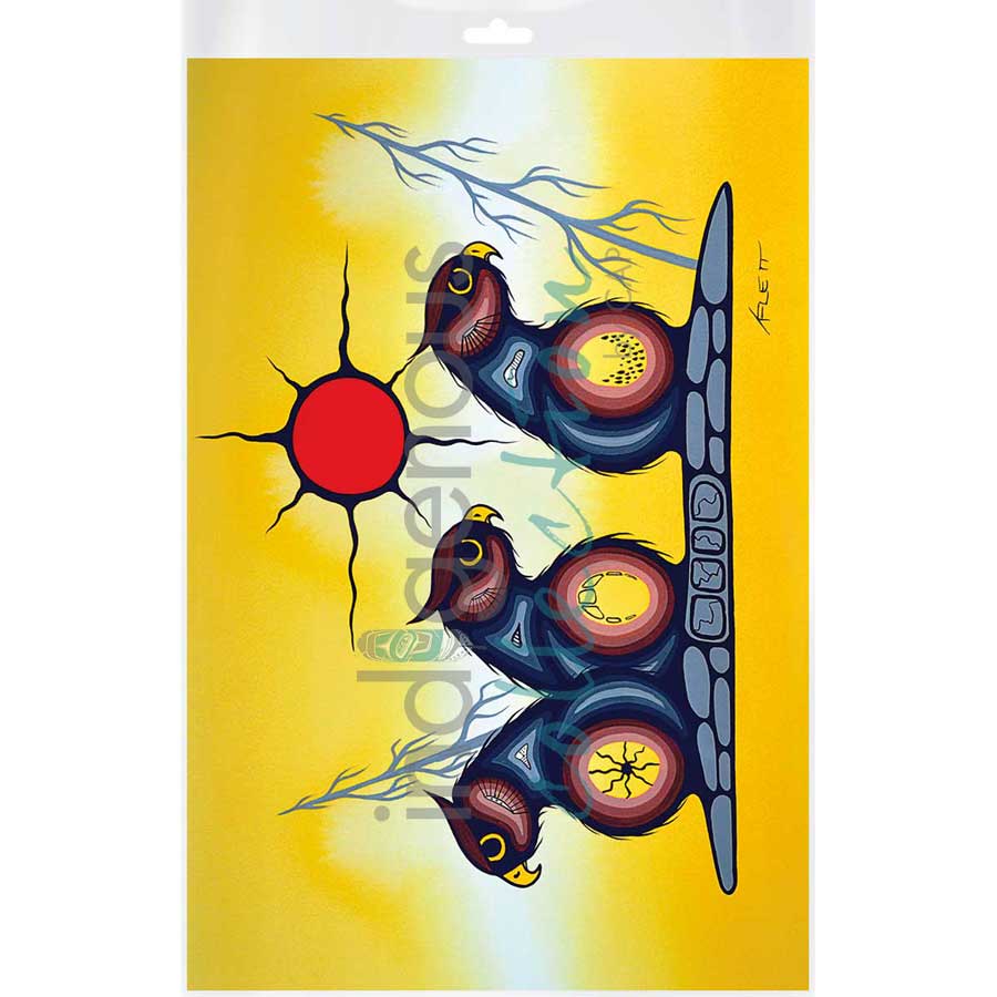 Sunrise by artist Kurt Flett - Oji-Cree. Indigenous Collection
