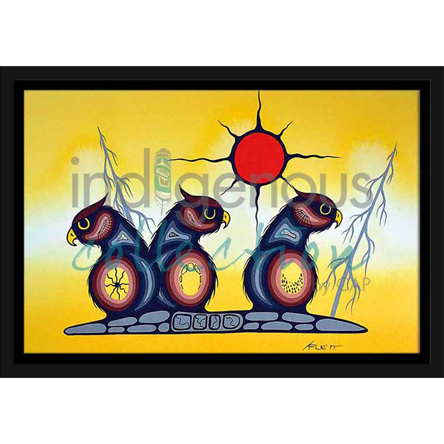 Sunrise by artist Kurt Flett - Oji-Cree. Indigenous Collection