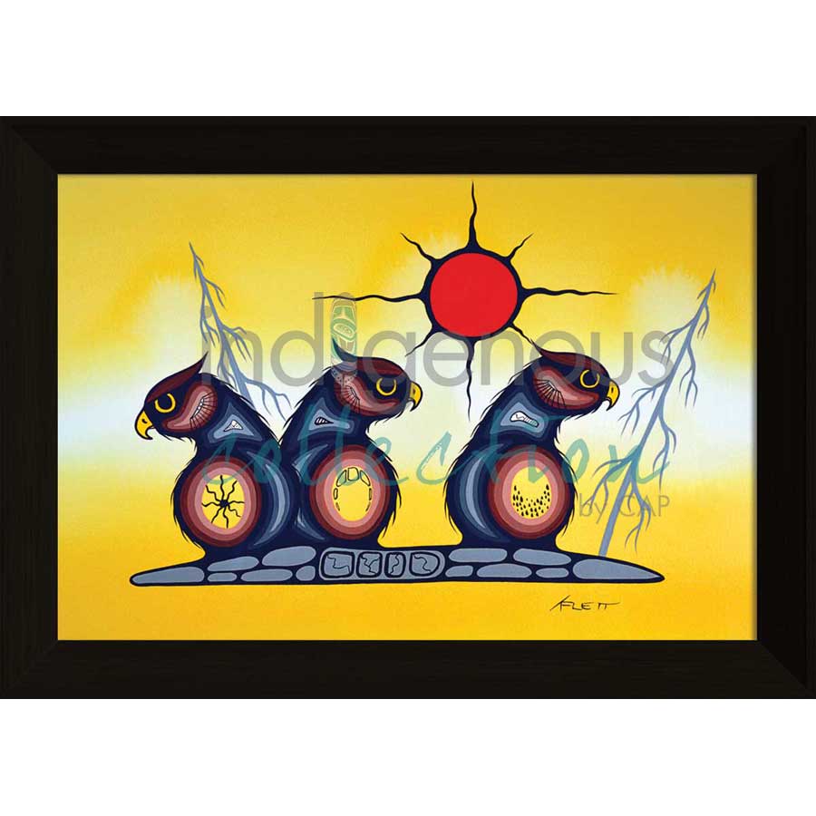 Sunrise by artist Kurt Flett - Oji-Cree. Indigenous Collection