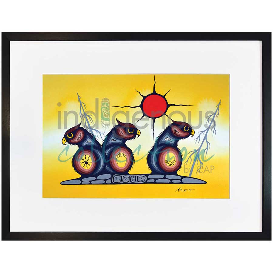 Sunrise by artist Kurt Flett - Oji-Cree. Indigenous Collection