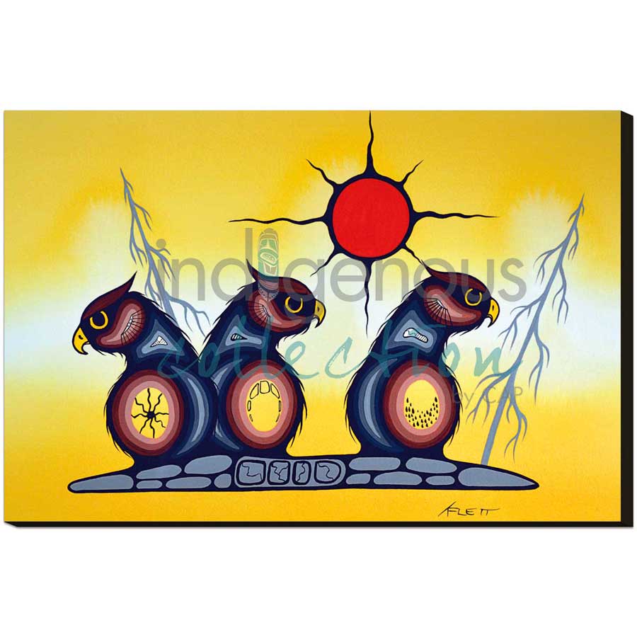 Sunrise by artist Kurt Flett - Oji-Cree. Indigenous Collection