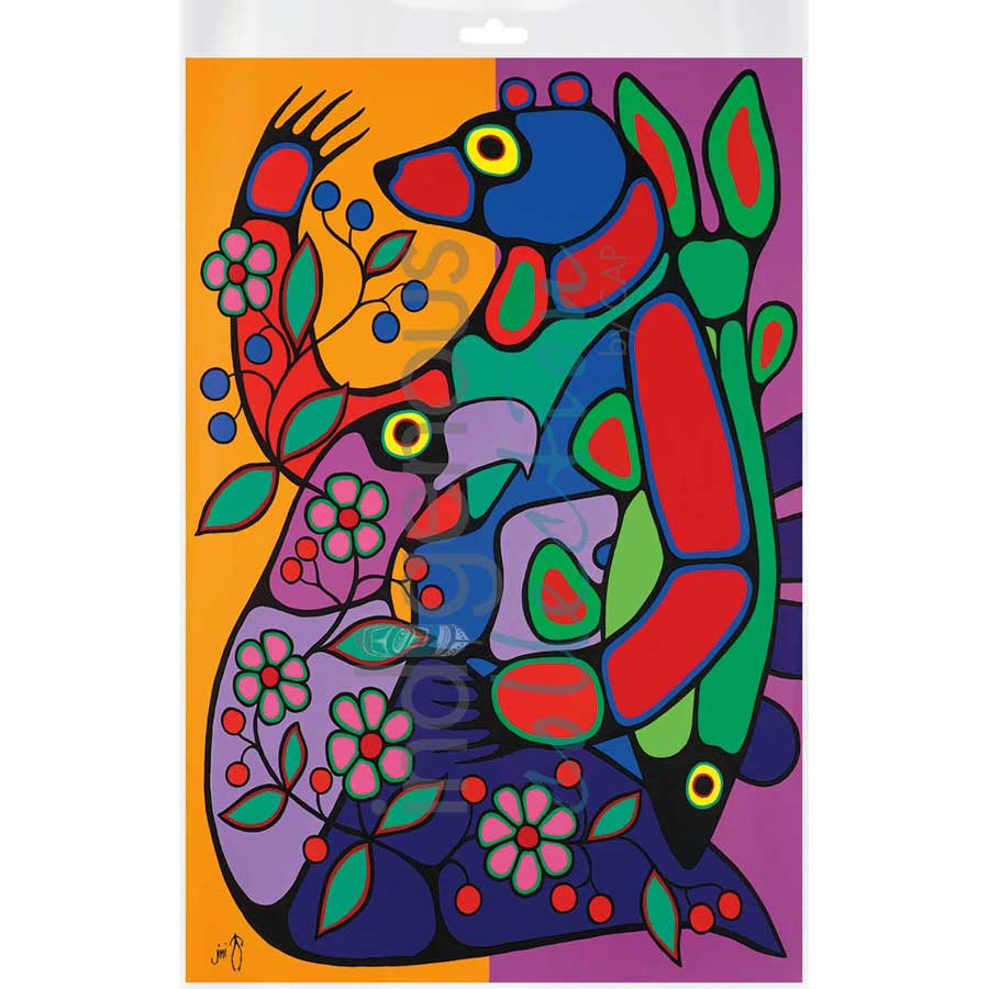 Bountiful Harvest by artist Jim Oskineegish - Ojibway. Indigenous Collection