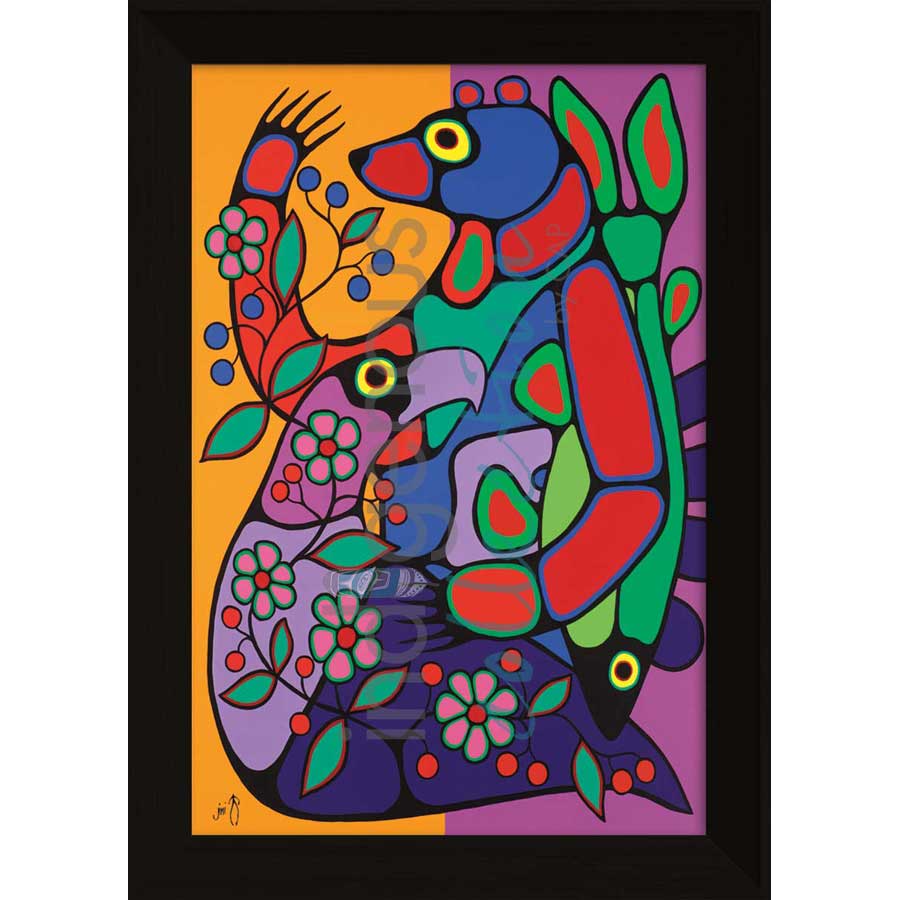 Bountiful Harvest by artist Jim Oskineegish - Ojibway. Indigenous Collection