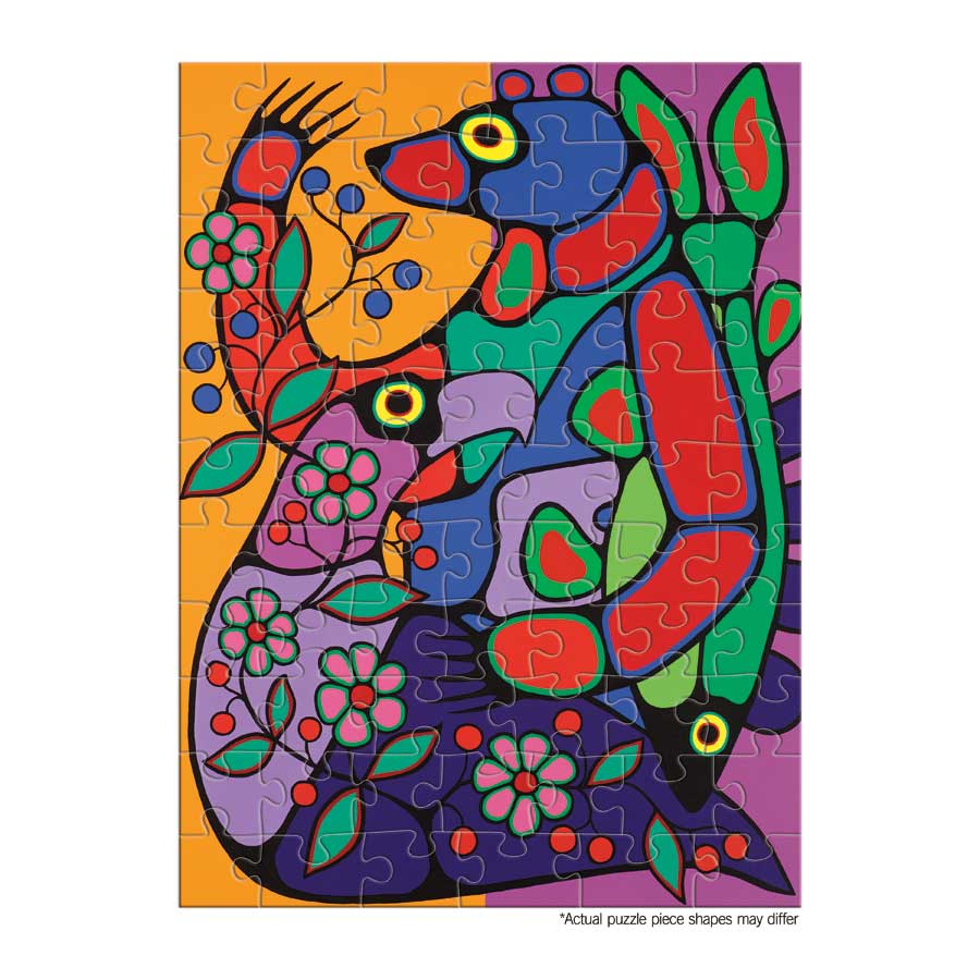 Bountiful Harvest Puzzle - On The Go - 72 Pcs by artist Jim Oskineegish. Indigenous Collection.