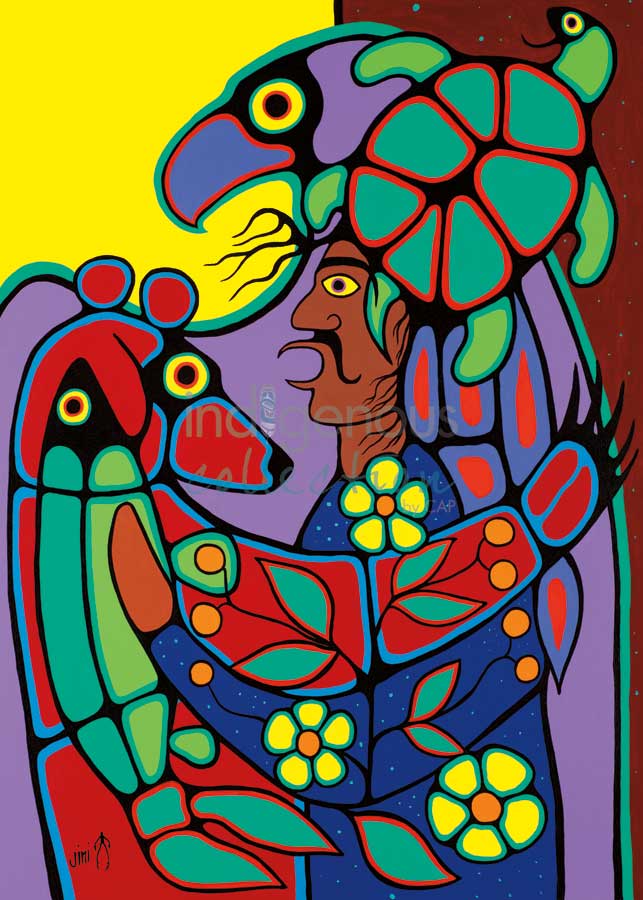 Medicine Man by artist Jim Oskineegish