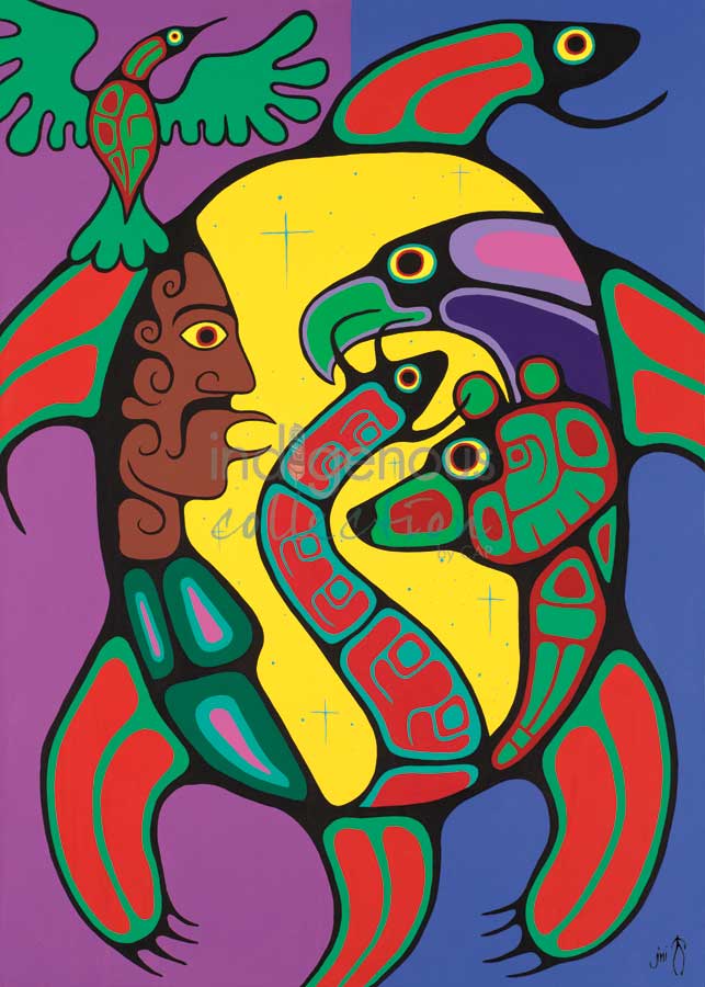 The Meeting by artist Jim Oskineegish