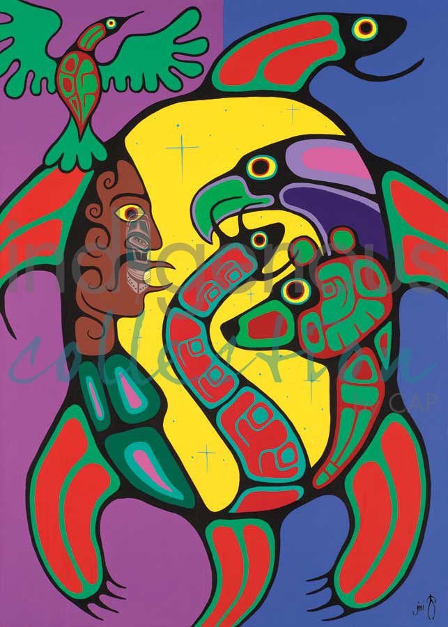 The Meeting by artist Jim Oskineegish