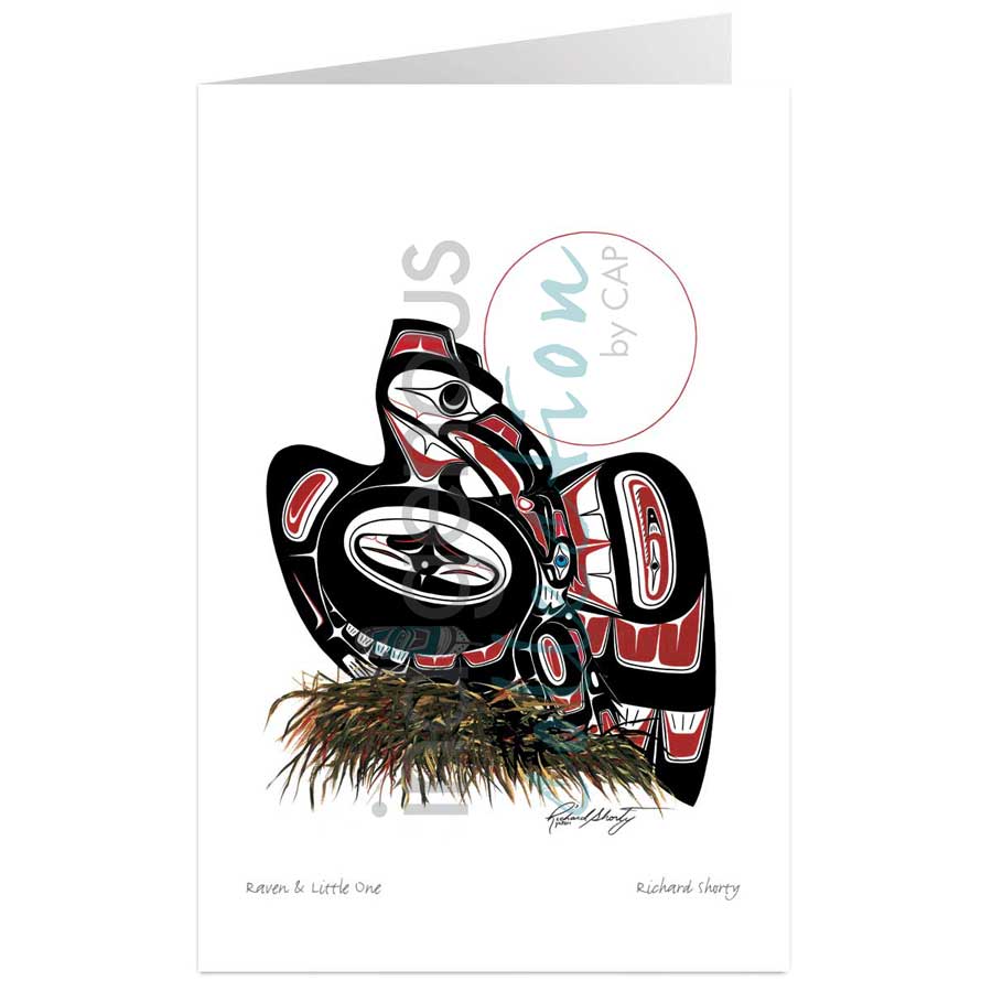 Raven & Little One by artist Richard Shorty