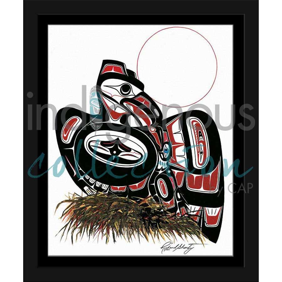 Raven & Little One by artist Richard Shorty - Northern Tutchone. Indigenous Collection