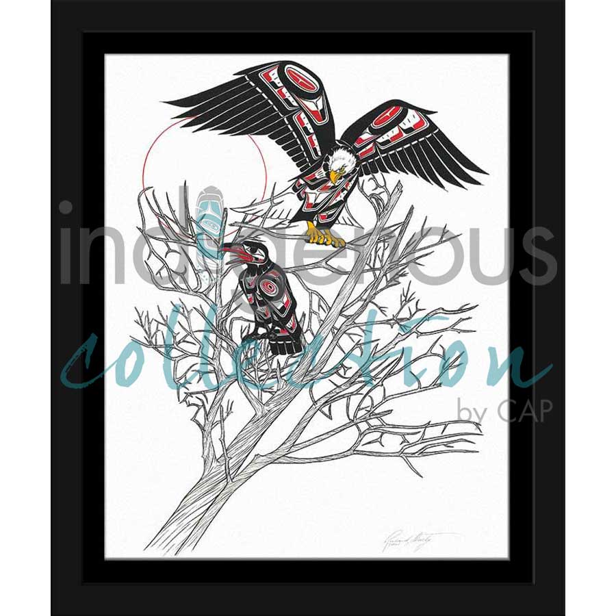 Spirit of the Eagle Eyes Within by artist Richard Shorty - Northern Tutchone. Indigenous Collection
