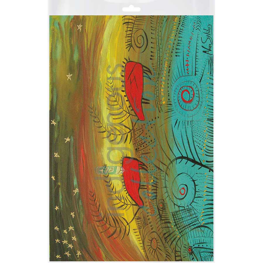 Two Caribou with Stars by artist Alan Syliboy - Mi'kmaq. Indigenous Collection