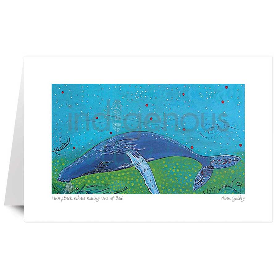 Humpback Whale Rolling Out of Bed by artist Alan Syliboy