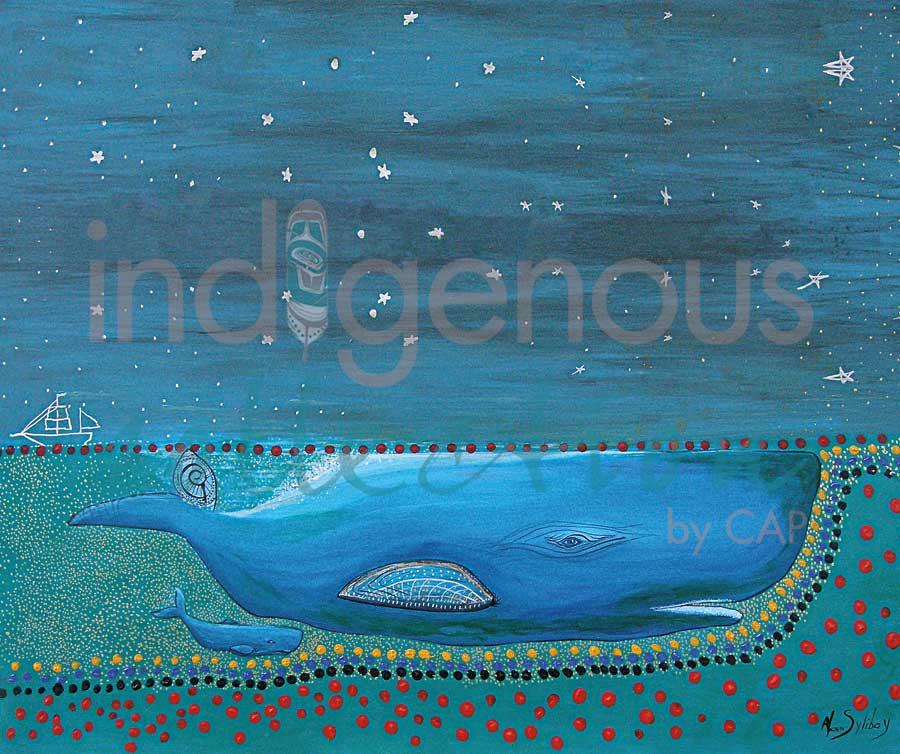 Sperm Whale by artist Alan Syliboy