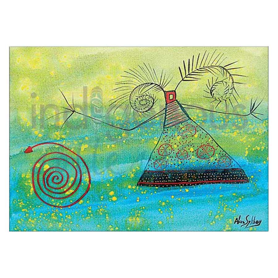 Woman in Yellow Light Canvas Prints