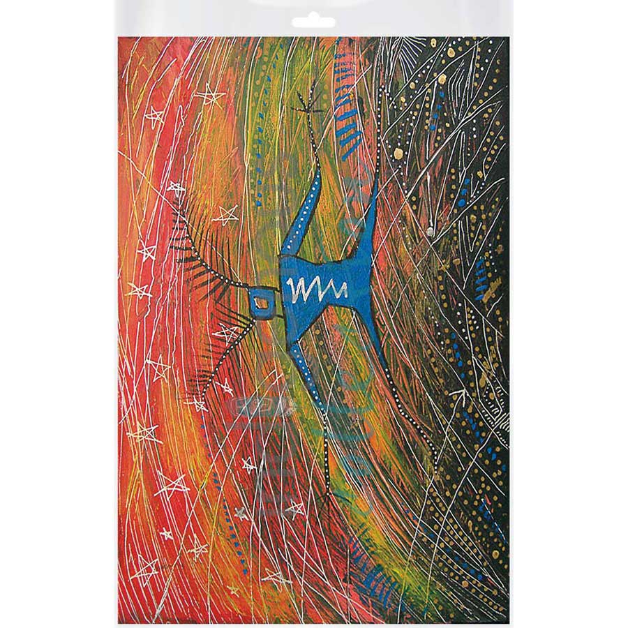 Little Thunder Dancing under Stars  by artist Alan Syliboy - Mi'kmaq. Indigenous Collection