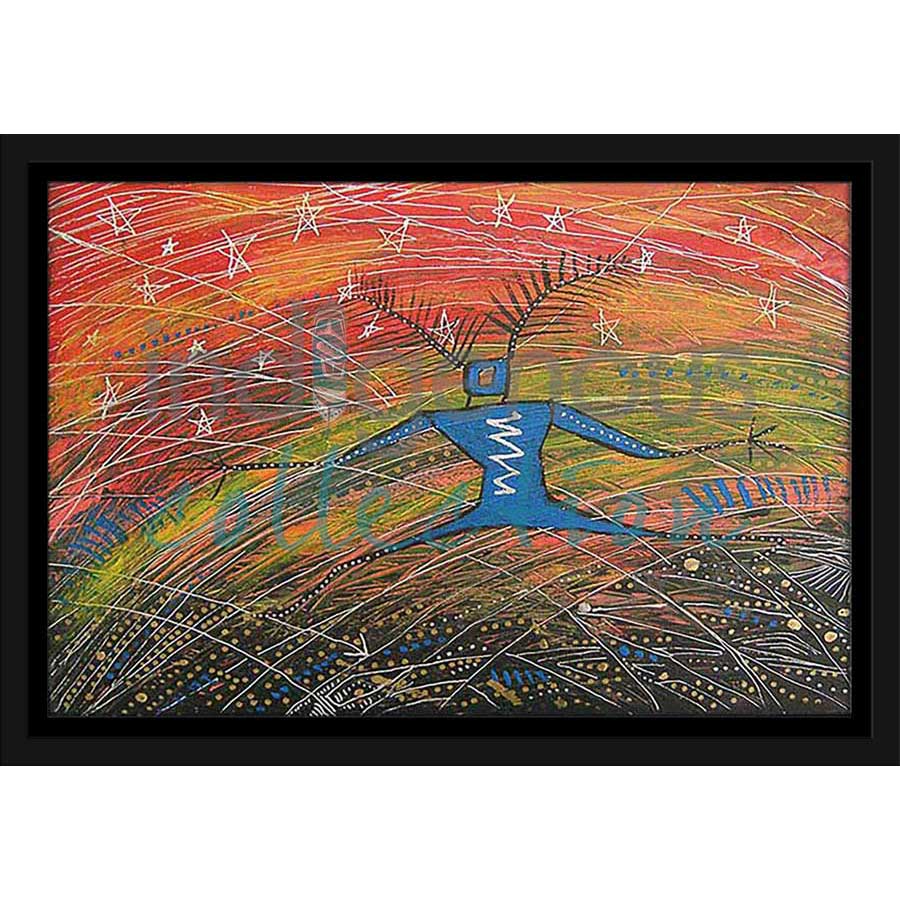 Little Thunder Dancing under Stars  by artist Alan Syliboy - Mi'kmaq. Indigenous Collection