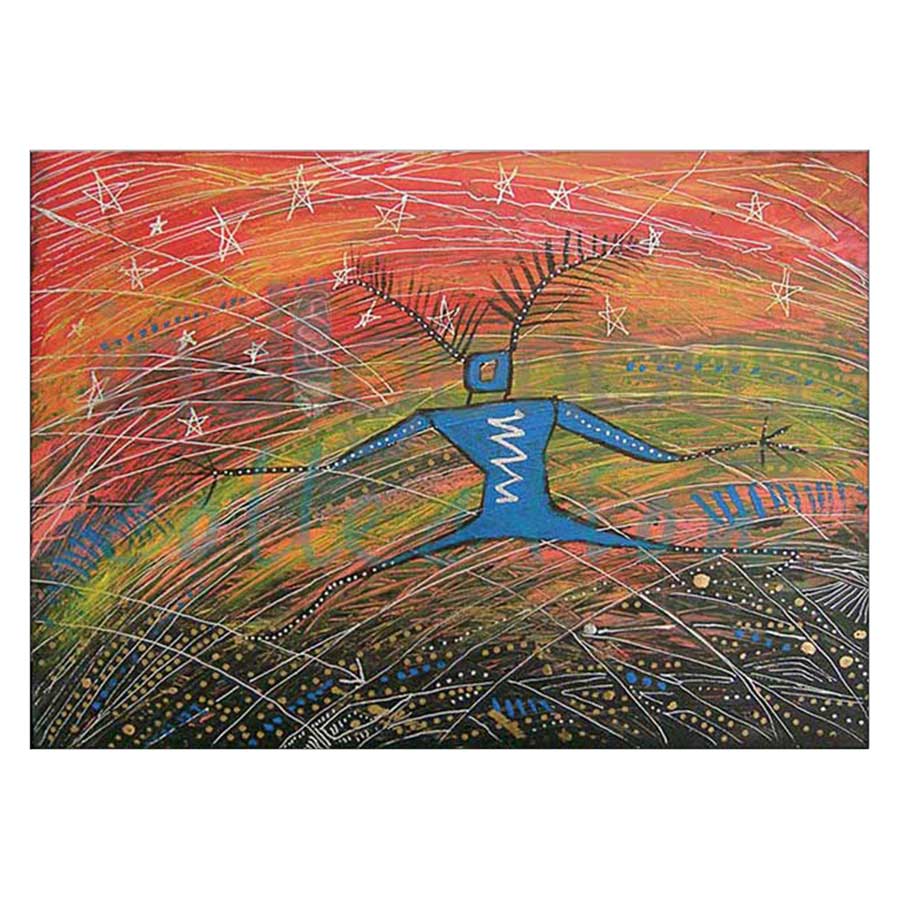 Little Thunder Dancing under Stars  Canvas Prints