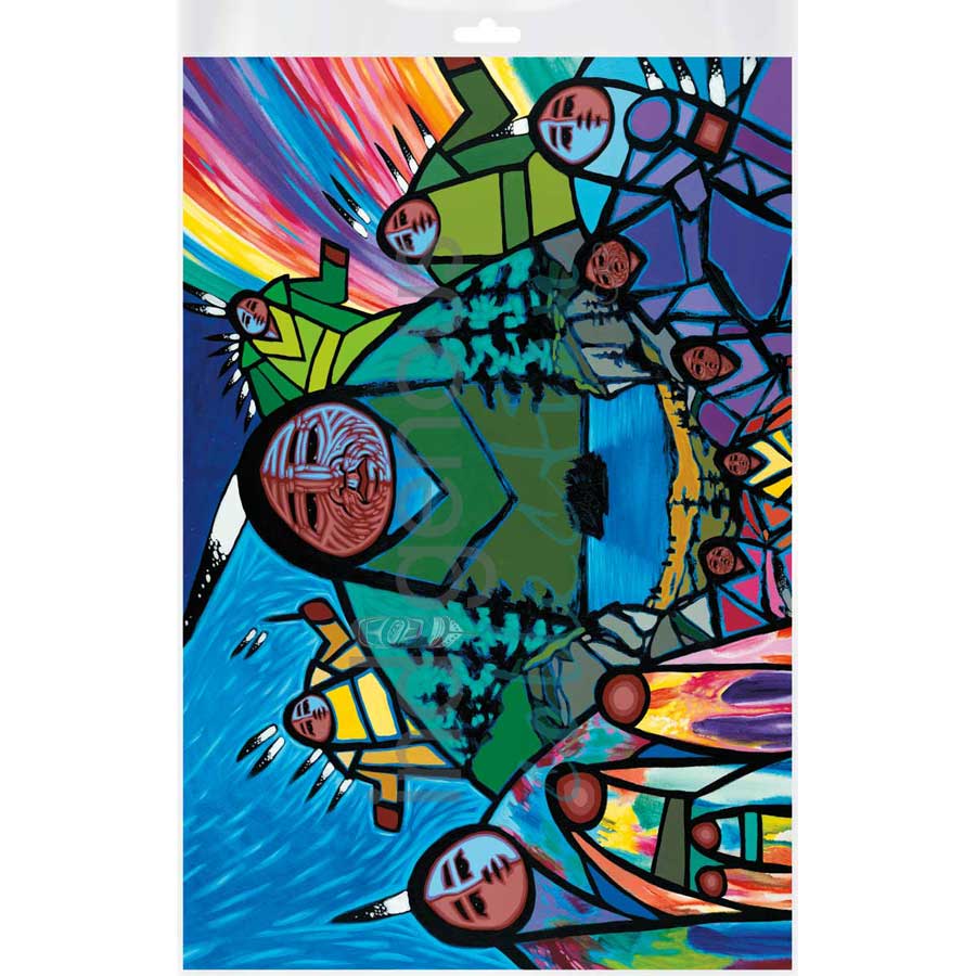 She Keeps Us Together by artist Jerry Whitehead - Cree. Indigenous Collection