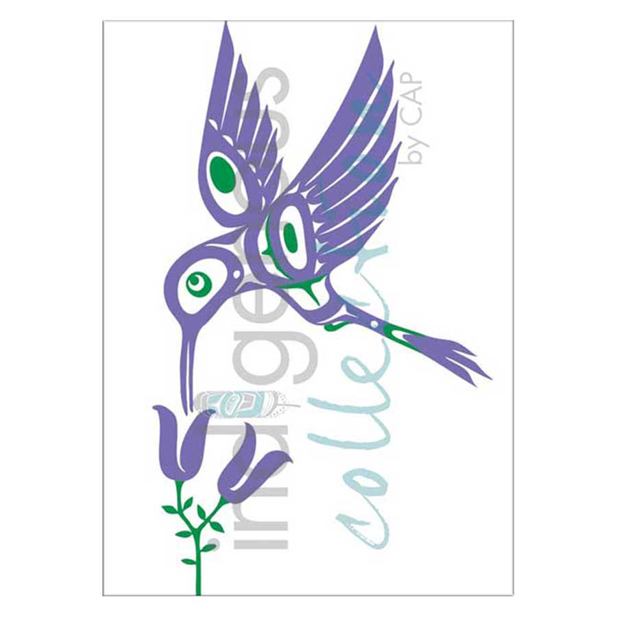 Purple Hummingbird Canvas Prints