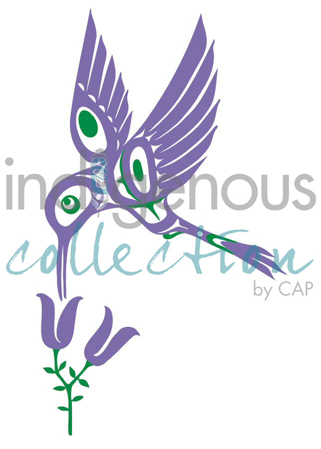 Purple Hummingbird by artist Pauline Bull