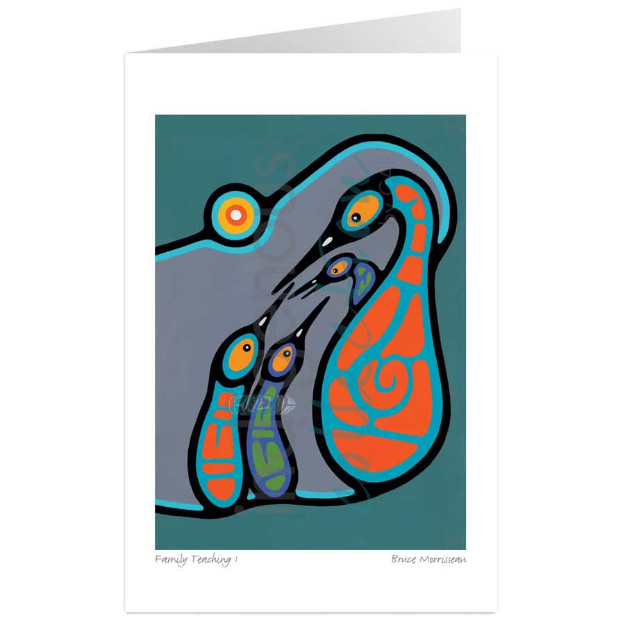 Family Teaching I by artist Bruce Morrisseau