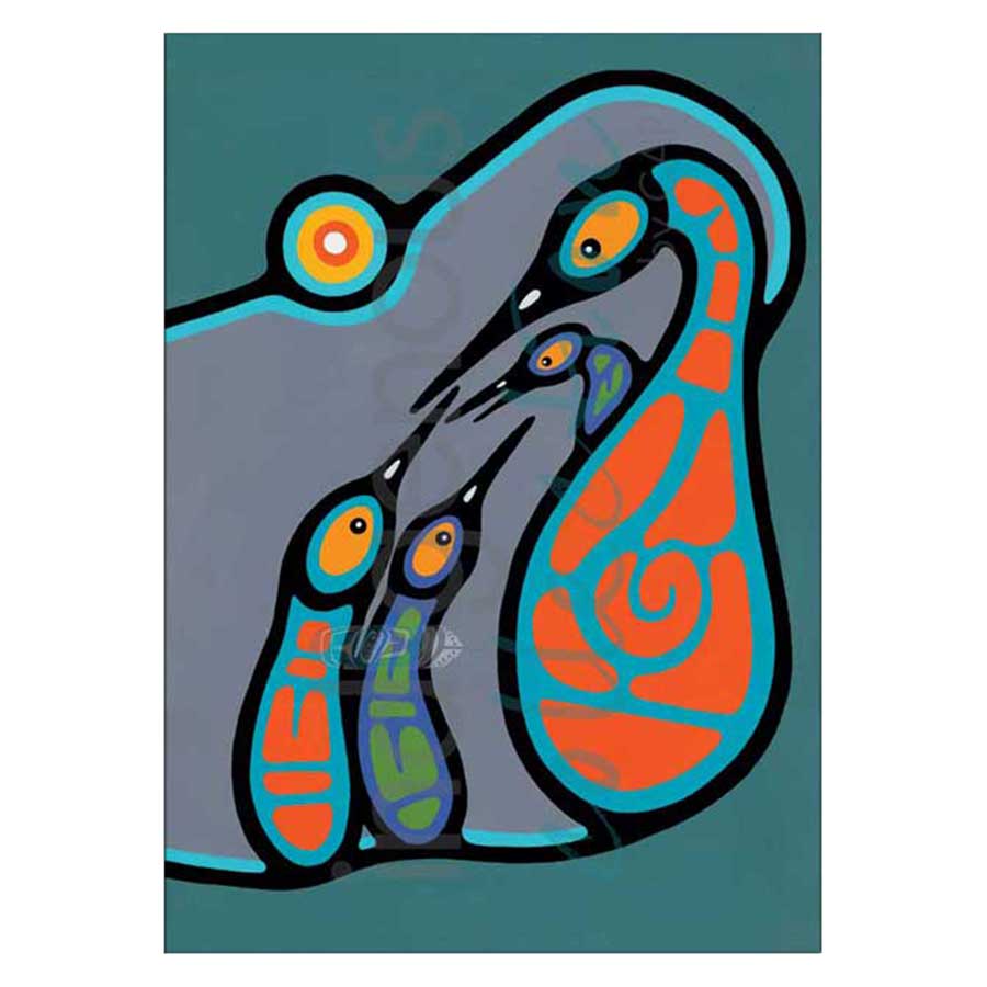 Family Teaching I Canvas Prints