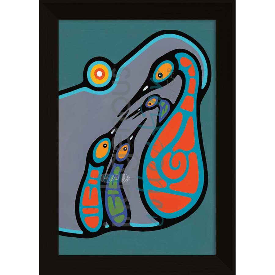 Family Teaching I by artist Bruce Morrisseau - Ojibway. Indigenous Collection