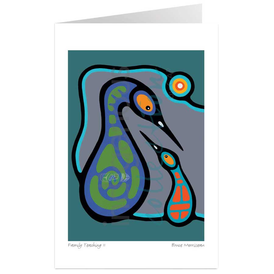 Family Teaching II by artist Bruce Morrisseau