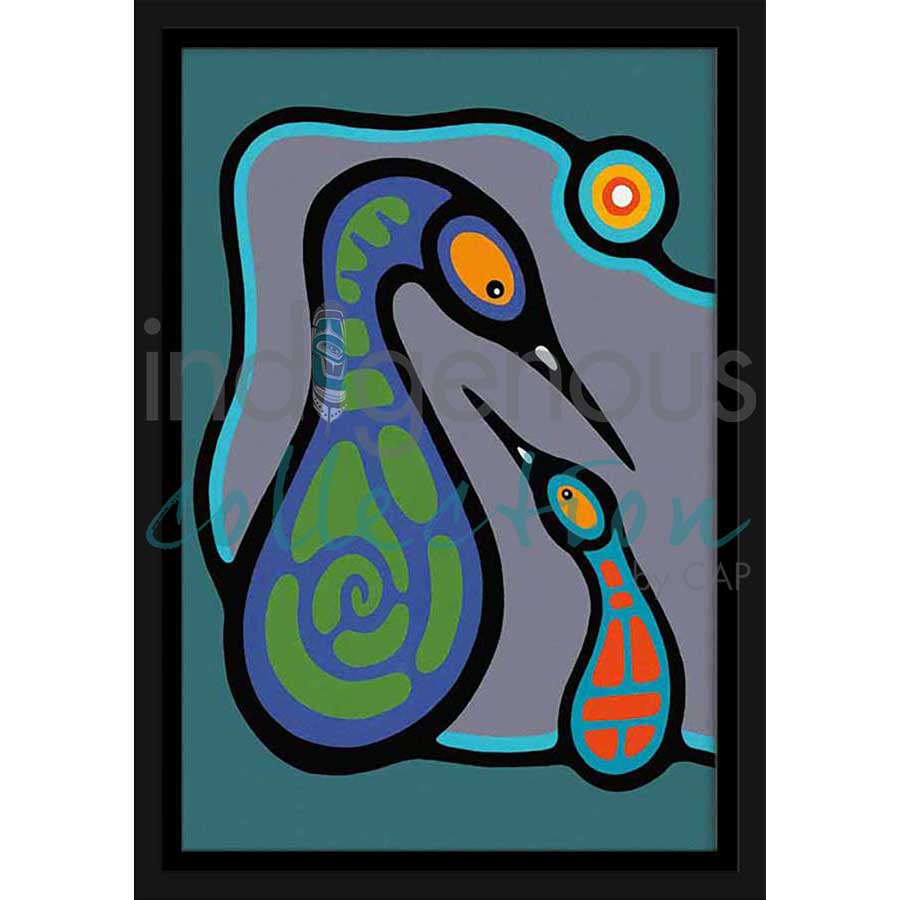 Family Teaching II by artist Bruce Morrisseau - Ojibway. Indigenous Collection