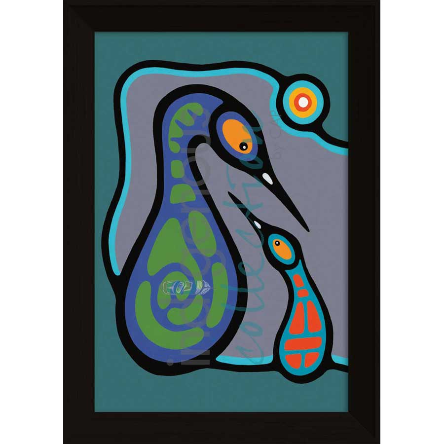 Family Teaching II by artist Bruce Morrisseau - Ojibway. Indigenous Collection