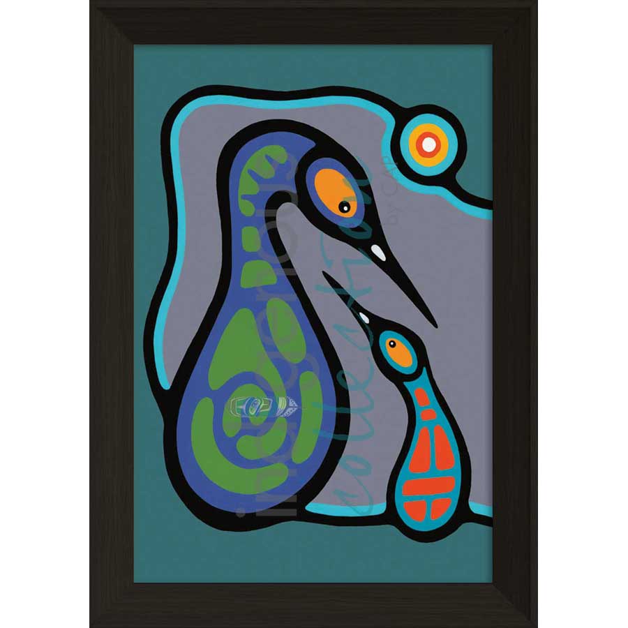 Family Teaching II by artist Bruce Morrisseau - Ojibway. Indigenous Collection