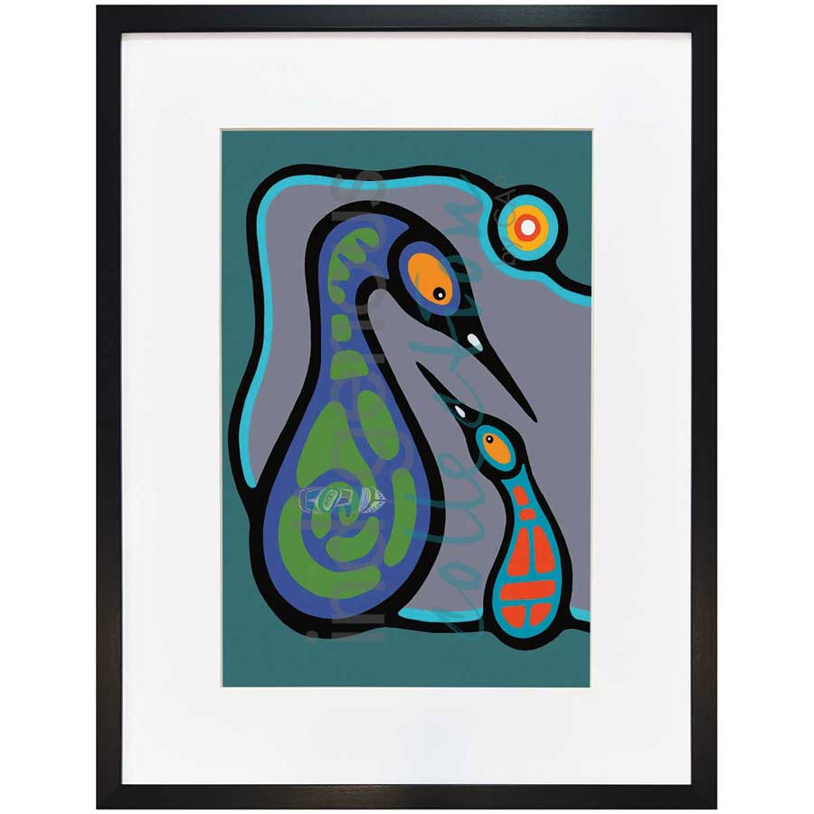 Family Teaching II by artist Bruce Morrisseau - Ojibway. Indigenous Collection