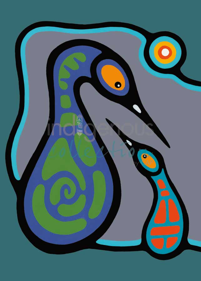 Family Teaching II by artist Bruce Morrisseau
