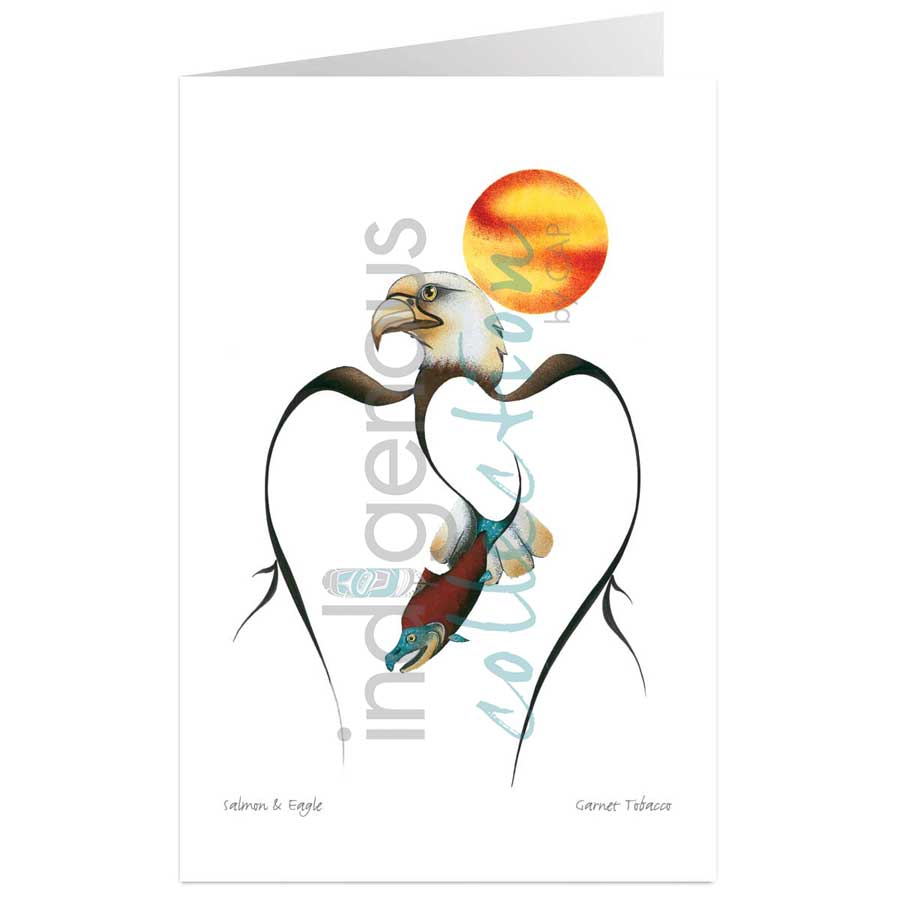 Salmon & Eagle by artist Garnet Tobacco