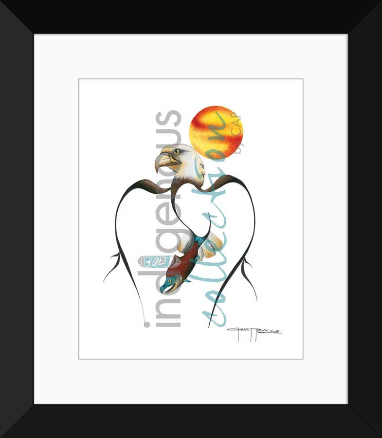 Salmon & Eagle Limited Edition. Indigenous Collection