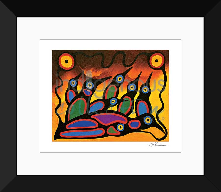 Loon Family Limited Edition. Indigenous Collection