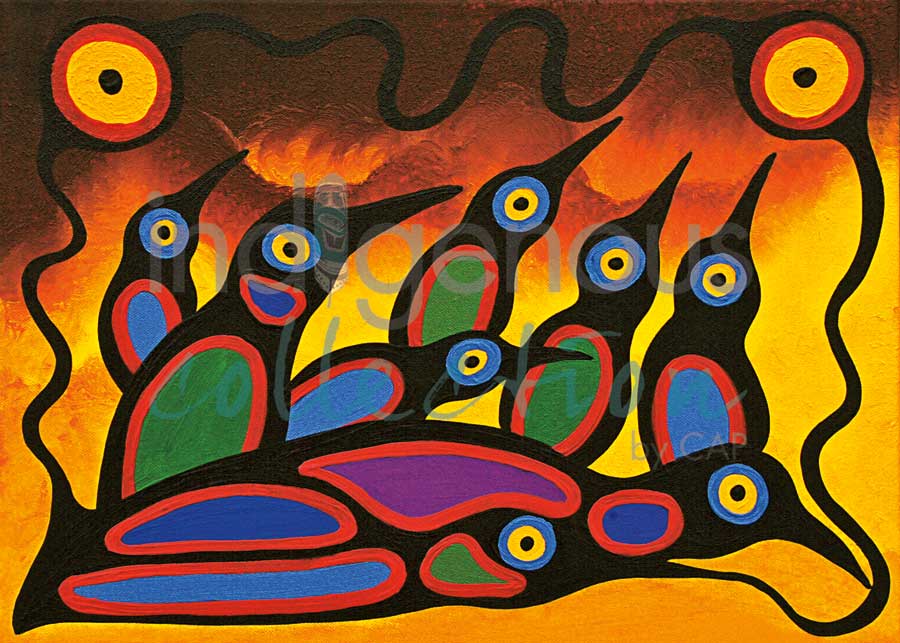 Loon Family by artist Frank Polson