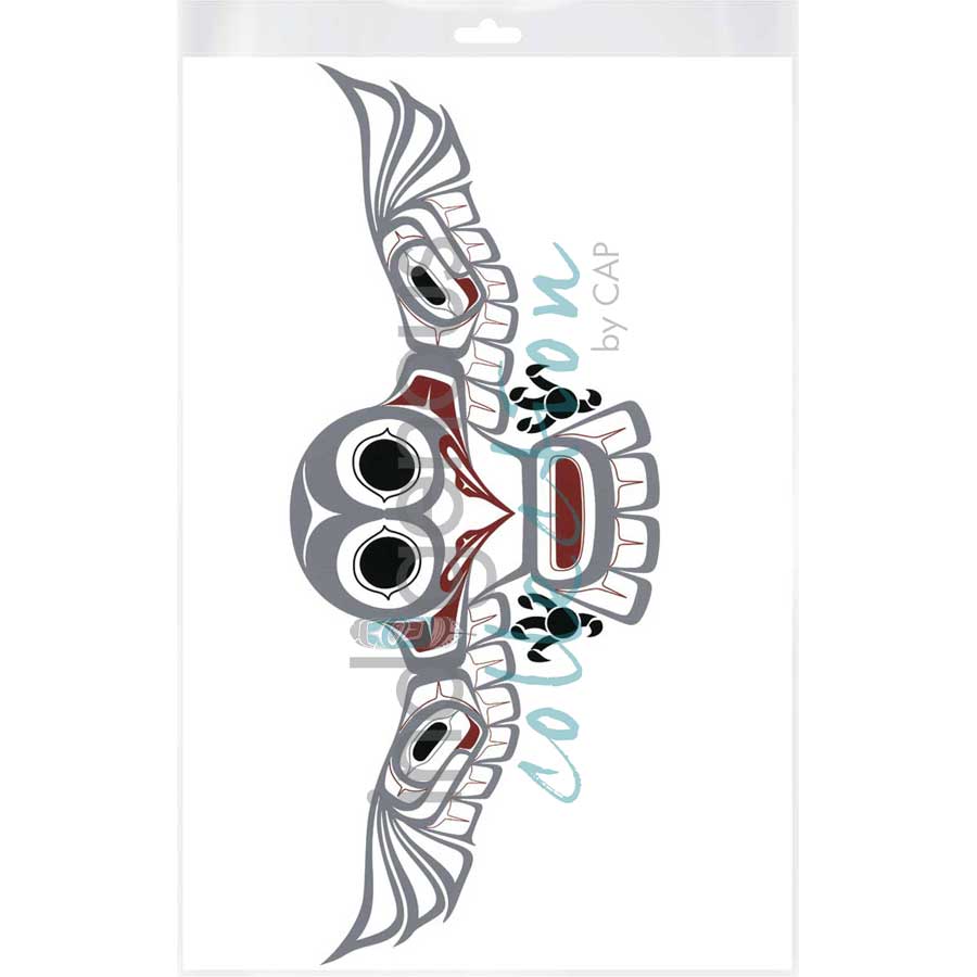 Snowy Owl by artist Chris Kewistup - Heiltsuk. Indigenous Collection