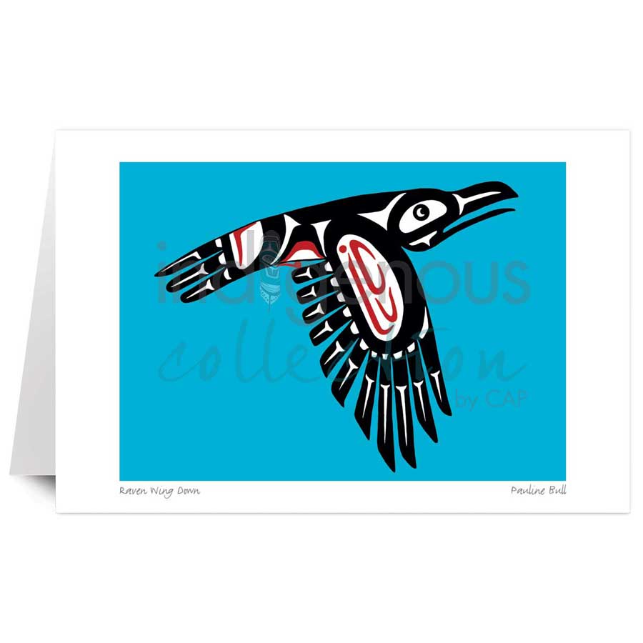 Raven Wing Down by artist Pauline Bull