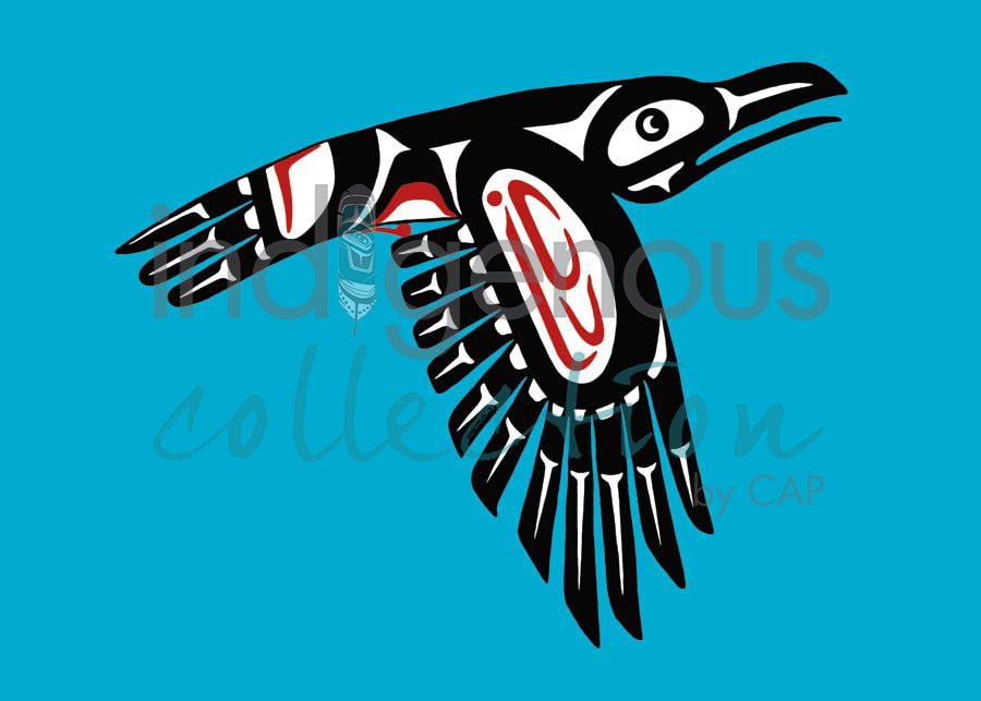 Raven Wing Down by artist Pauline Bull