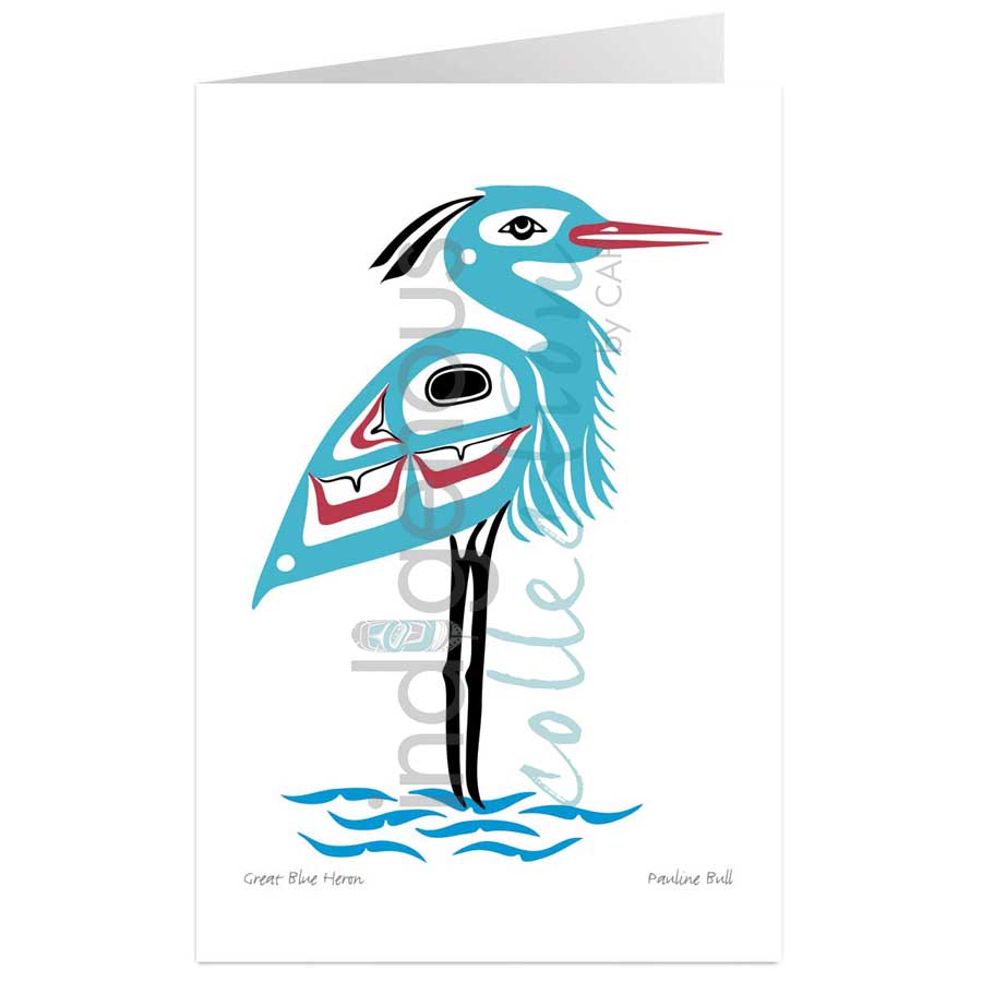 Great Blue Heron by artist Pauline Bull